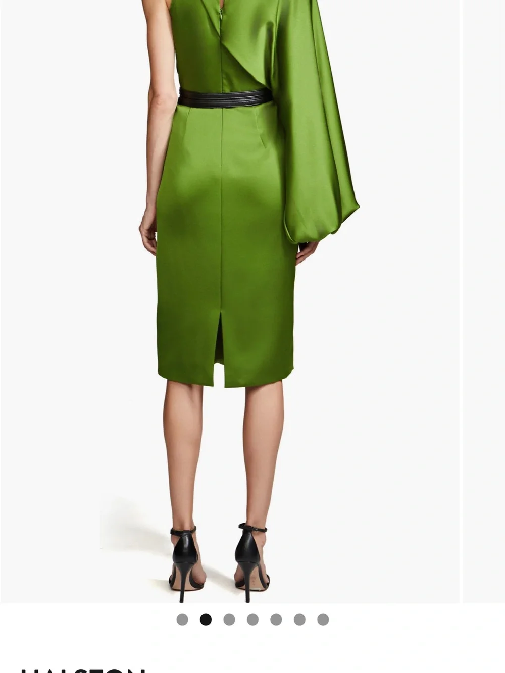Halston Christa Dress in Satin - Picture 3 of 8